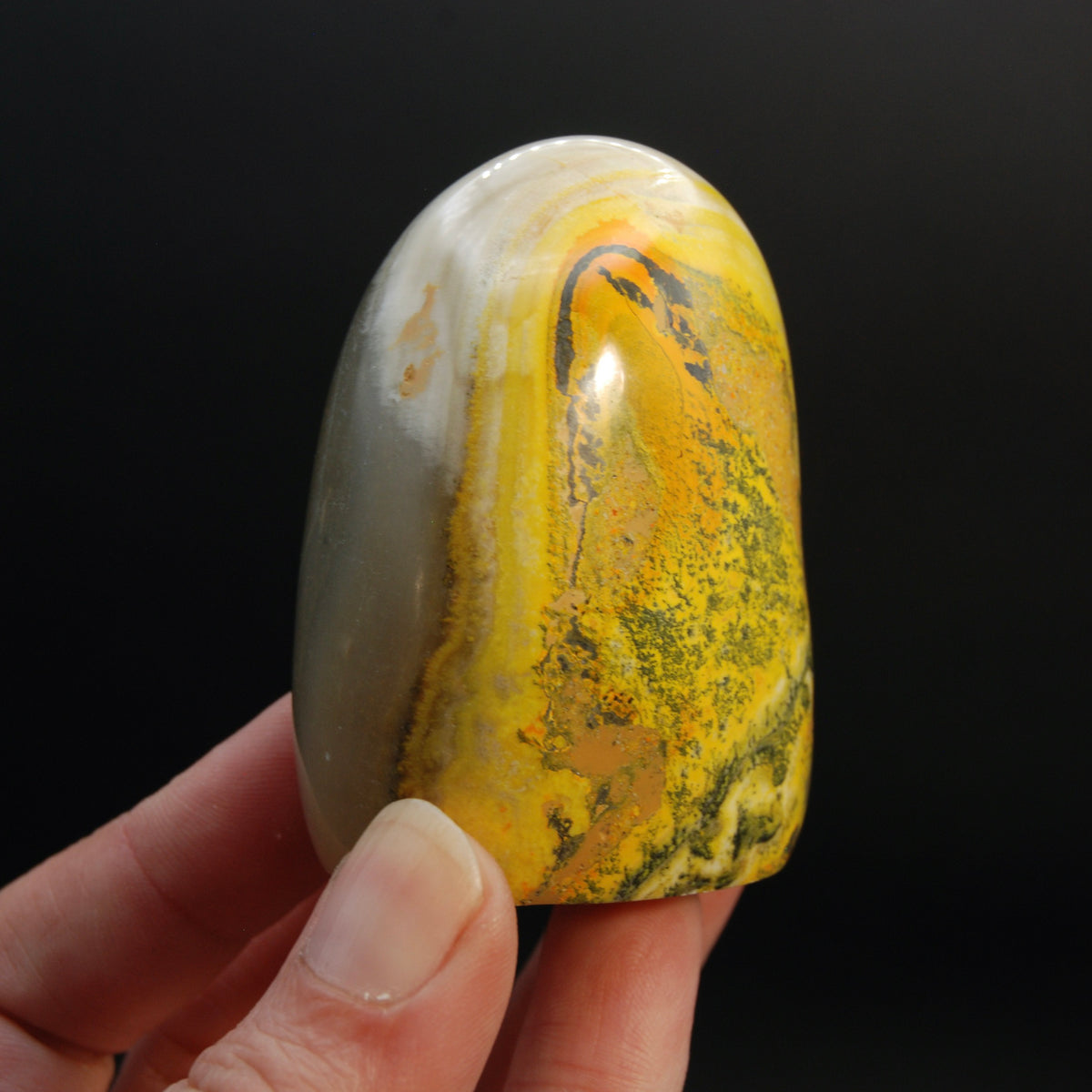 Bumblebee Jasper Crystal Freeform Tower, Indonesia