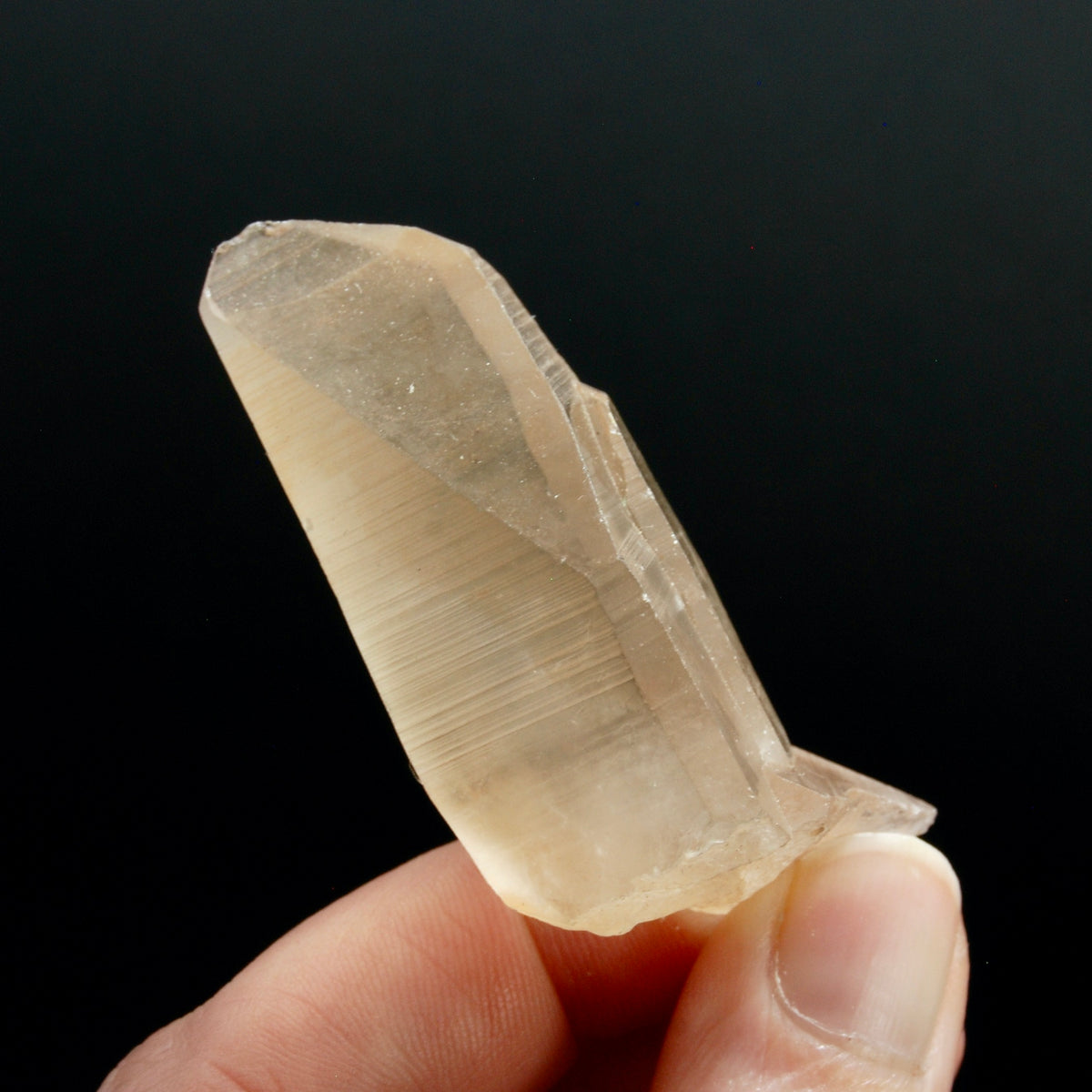 Pink Shadow Lemurian Seed Quartz Crystal Laser, Serra do Cabral, Brazil