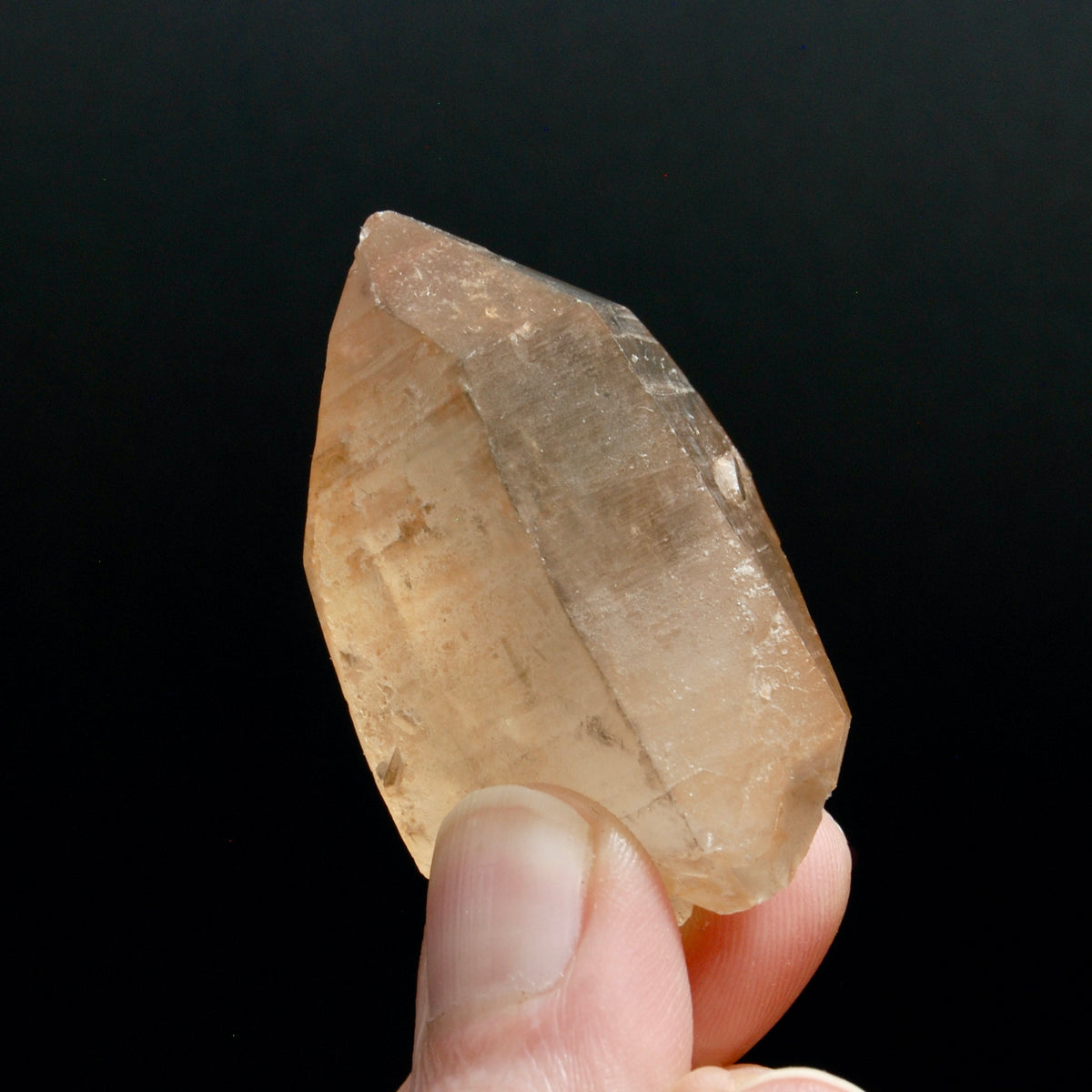 Pink Shadow Lemurian Seed Quartz Crystal, Smoky Scarlet Temple Lemurian Crystals, Brazil