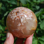 Sakura Flower Agate Crystal Sphere