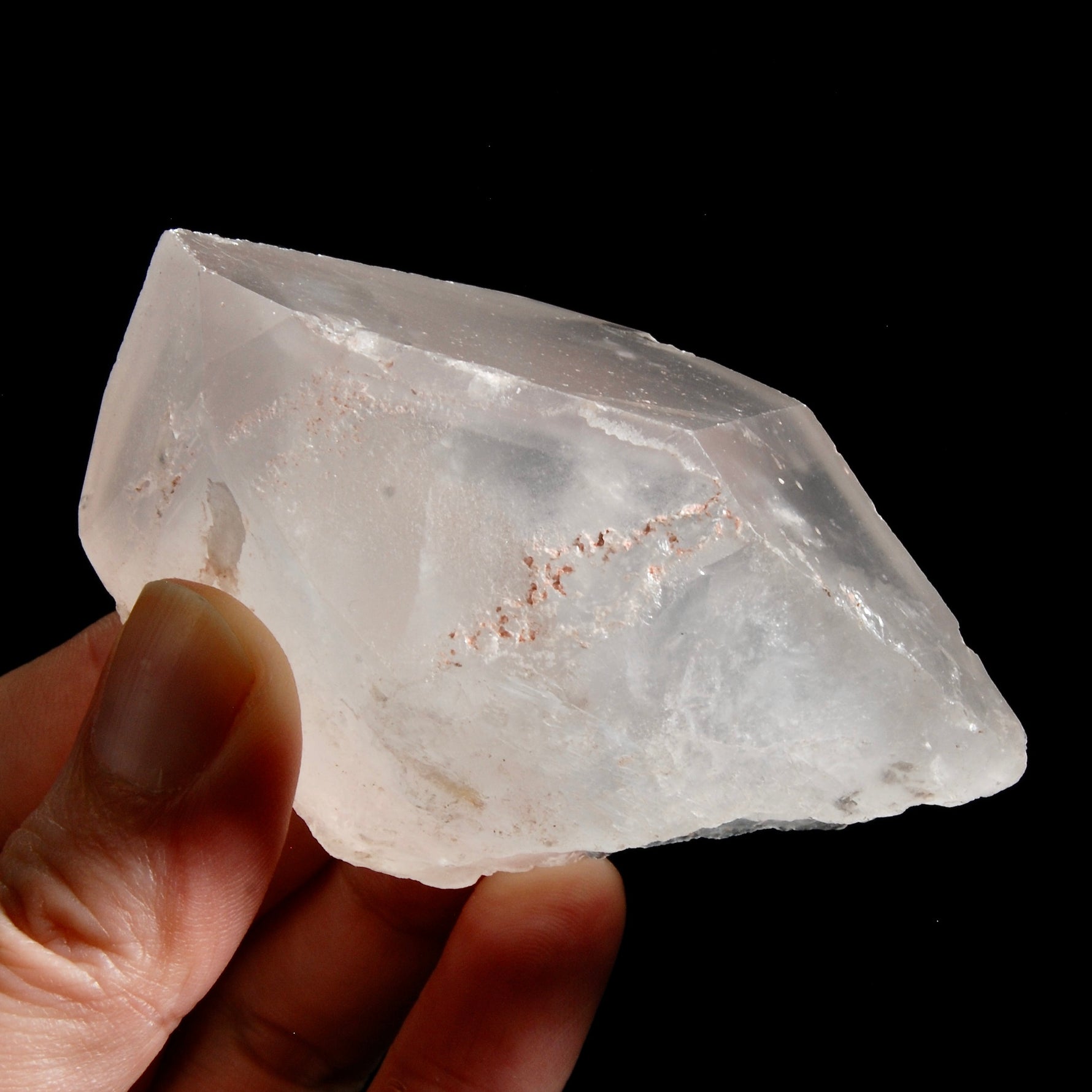RARE Trans Channeler Pink Lithium Lemurian Seed Quartz Crystal, Record Keepers Phantom Pyramid, Brazil