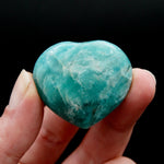 AAA Amazonite Crystal Puffy Heart