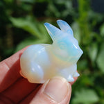 Opalite Carved Crystal Rabbit