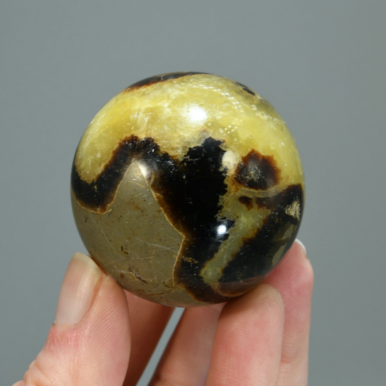 Septarian Crystal Sphere, Madagascar