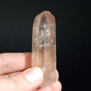 Pink Shadow Lemurian Seed Quartz Crystal