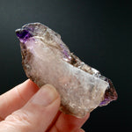 ET DT Elestial Amethyst Quartz Crystal Scepter, Gemmy Smoky Chiredzi Amethyst, Zimbabwe