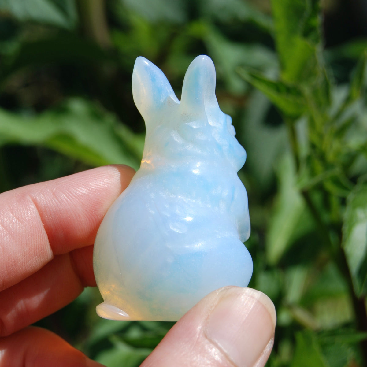 Opalite Carved Crystal Rabbit