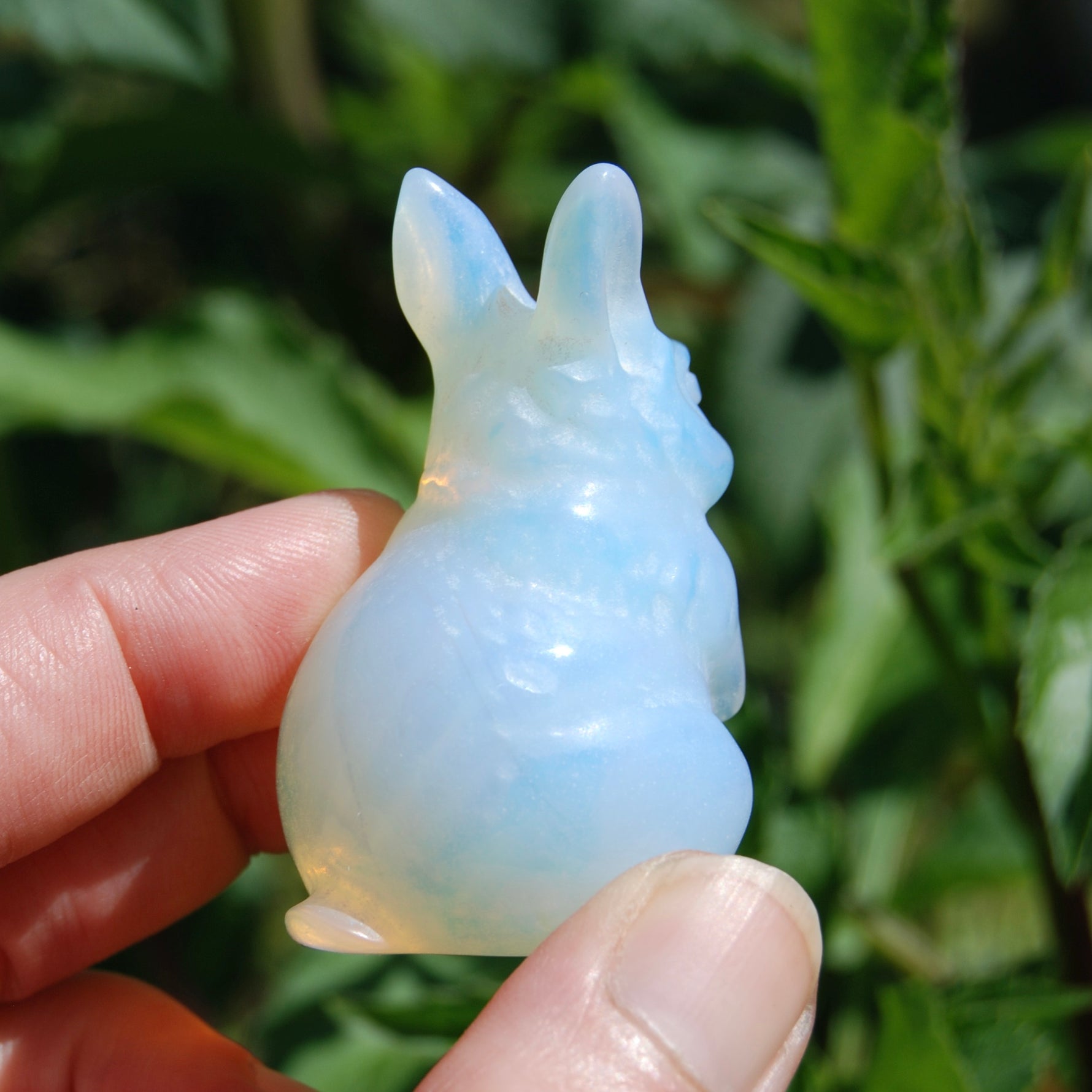 Opalite Carved Crystal Rabbit