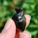 Gold Sheen Obsidian Anatomical Heart