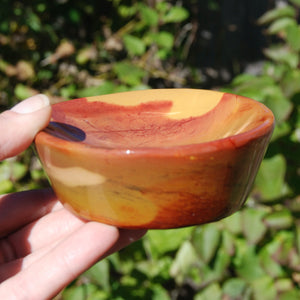 Mookaite Jasper Carved Crystal Bowl