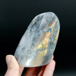 Sunset Labradorite Crystal Freeform Tower, Super Flashy Spectrolite