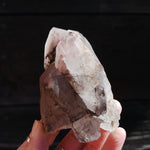 ET Soulmate Isis Face Pink Lithium Lemurian Quartz Crystal Starbrary Specular Hematite, Brazil