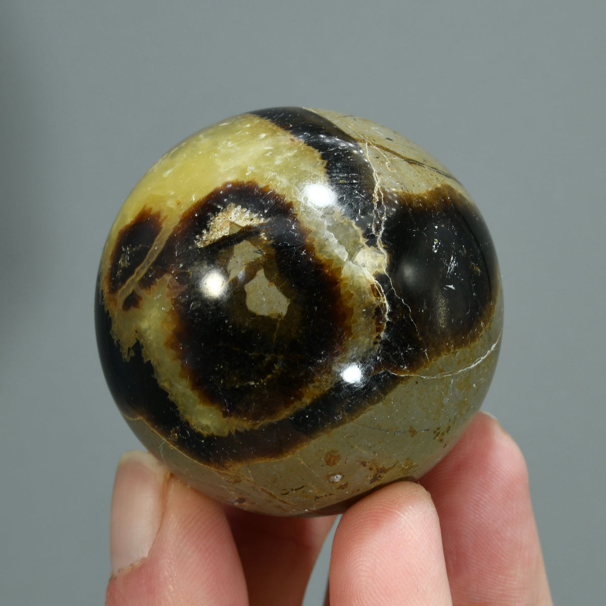 Septarian Crystal Sphere, Madagascar
