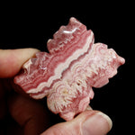 Genuine Rhodochrosite Carved Crystal Crystal Flower, Argentina