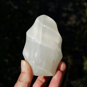  White Light Selenite Crystal Flame