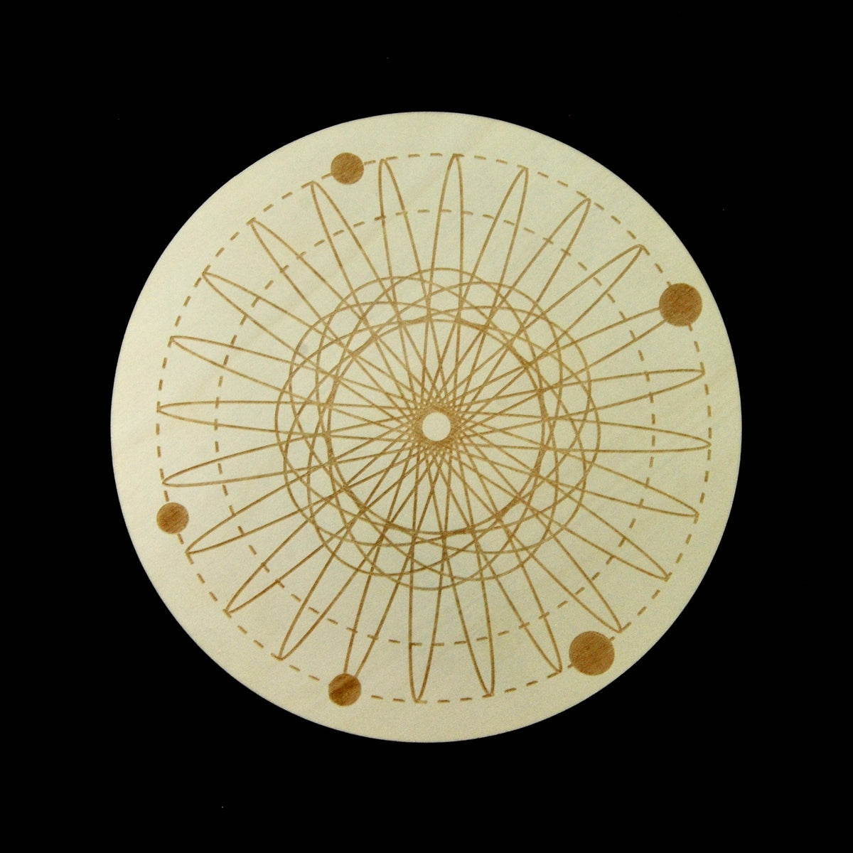 12in Large Wood UNIVERSE Crystal Grid Sacred Geometry
