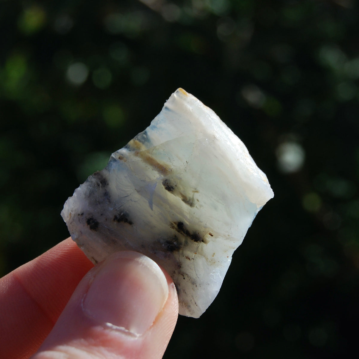 Blue Peruvian Opal Crystal, Raw Blue Andean Opal, Peru