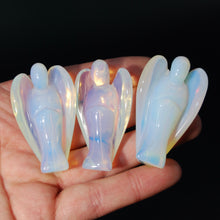 Load image into Gallery viewer, Opalite Carved Crystal Guardian Angel
