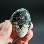 Flashy Seraphinite Crystal Palm Stone, Russia