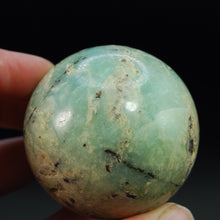 Load image into Gallery viewer, Genuine Green Chrysoprase Crystal Sphere, Indonesia
