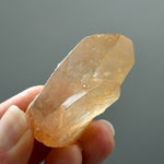 Record Keeper Tantric Twin Pink Shadow Smoky Scarlet Temple Lemurian Seed Quartz Crystal, Serra do Cabral, Brazil