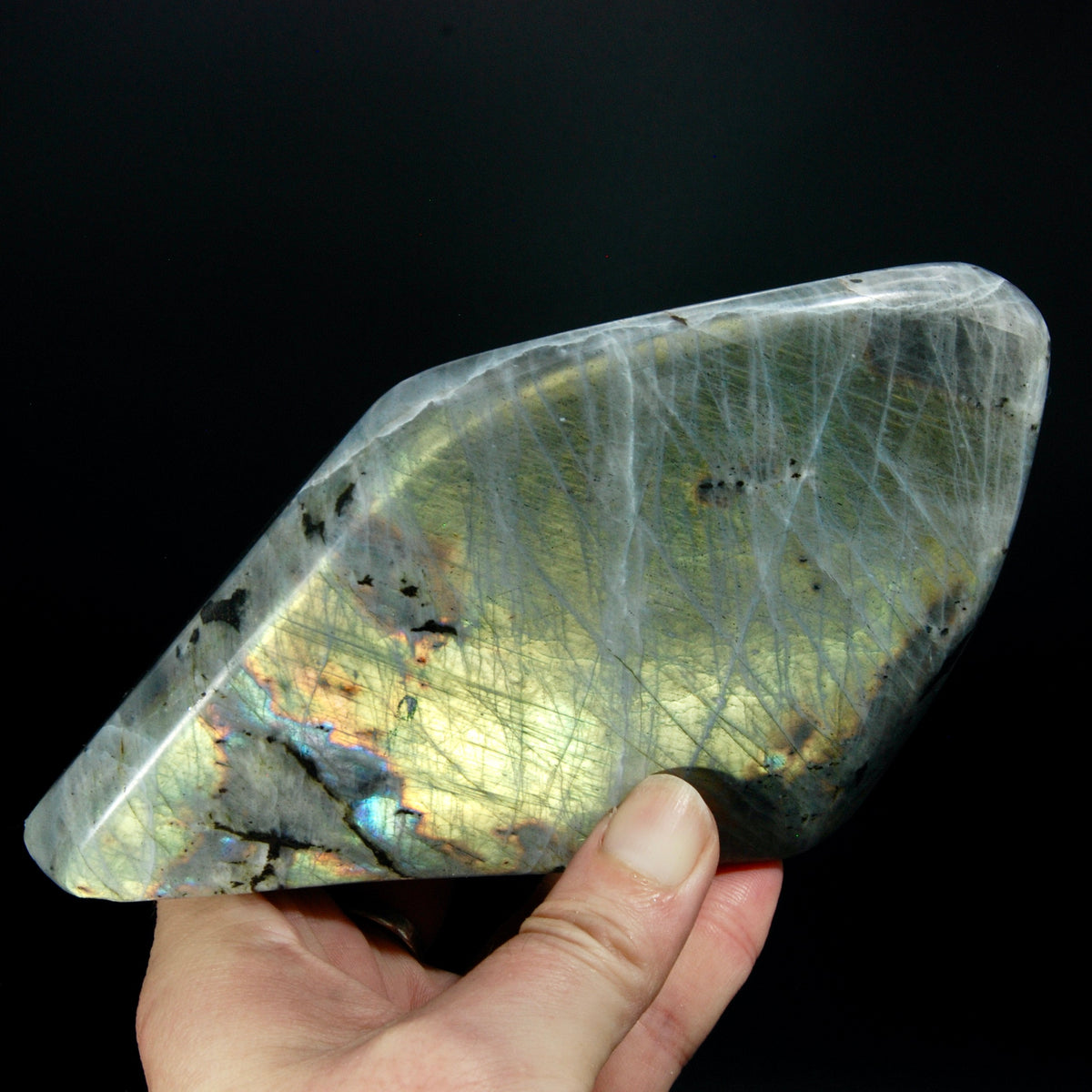 Yellow Labradorite Crystal Freeform Tower