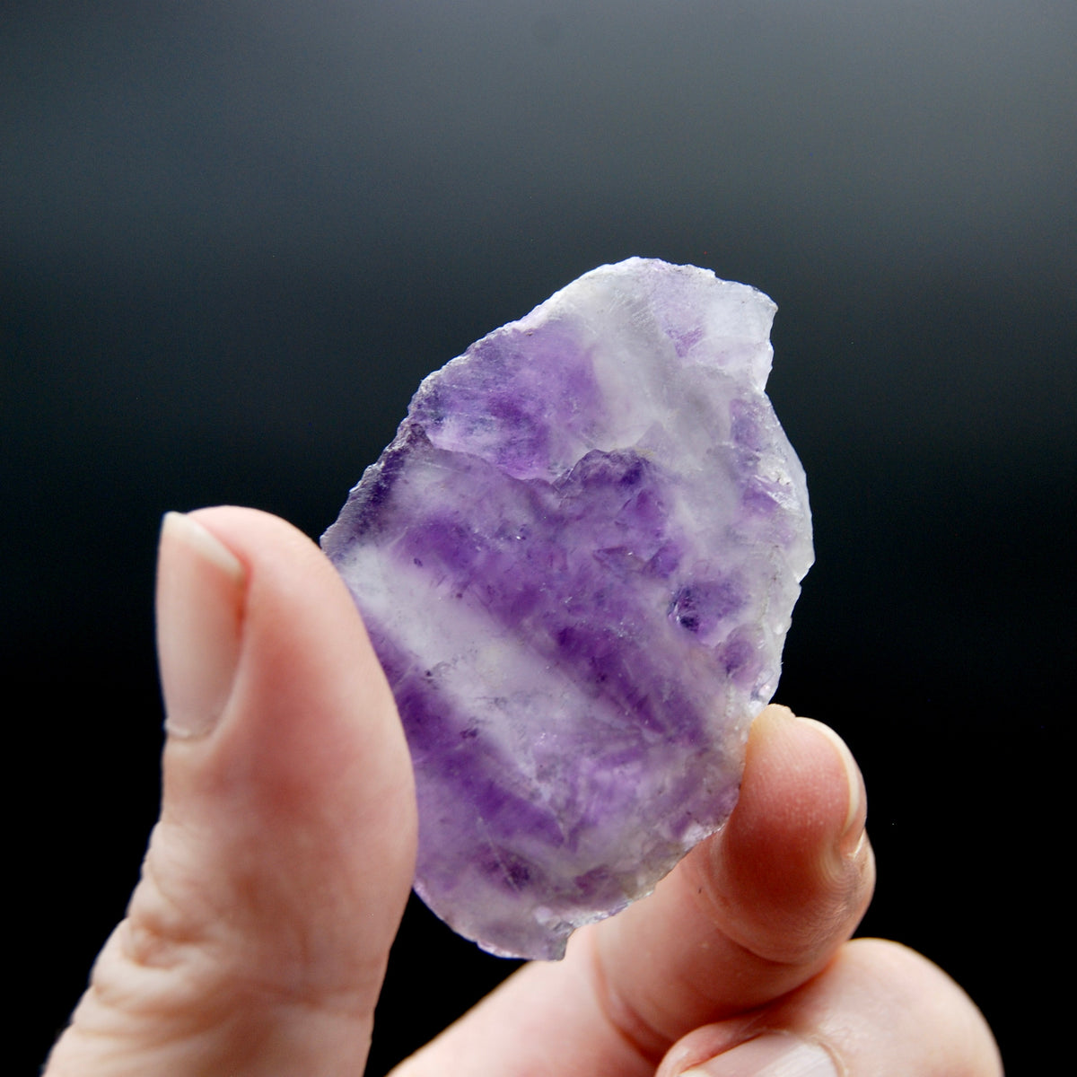 Chevron Amethyst Quartz Crystal Slice, Zambia