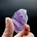 Chevron Amethyst Quartz Crystal Slice, Zambia