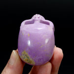 AAA Lavender Phosphosiderite Carved Crystal Skull, Peru