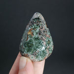 Flashy Seraphinite Crystal Palm Stone, Russia