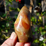 Carnelian Crystal Flame, Carnelian Agate Freeform Tower, Madagascar
