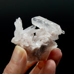 Pink Faden Quartz Crystal Cluster, Colombia