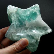 Load image into Gallery viewer, Large Green Fluorite Crystal Star Shaped Bowl
