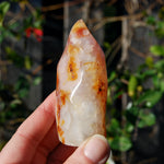 Carnelian Crystal Flame, Carnelian Agate Freeform Tower, Madagascar
