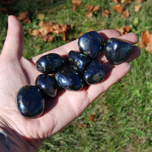 Load image into Gallery viewer, RARE Covellite Crystal Tumbled Stones, AAA Top Quality Blue Covelite, Peru
