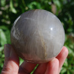 Hematoid Blue Rose Quartz Crystal Sphere