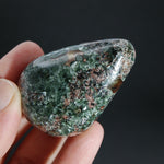Flashy Seraphinite Crystal Palm Stone, Russia