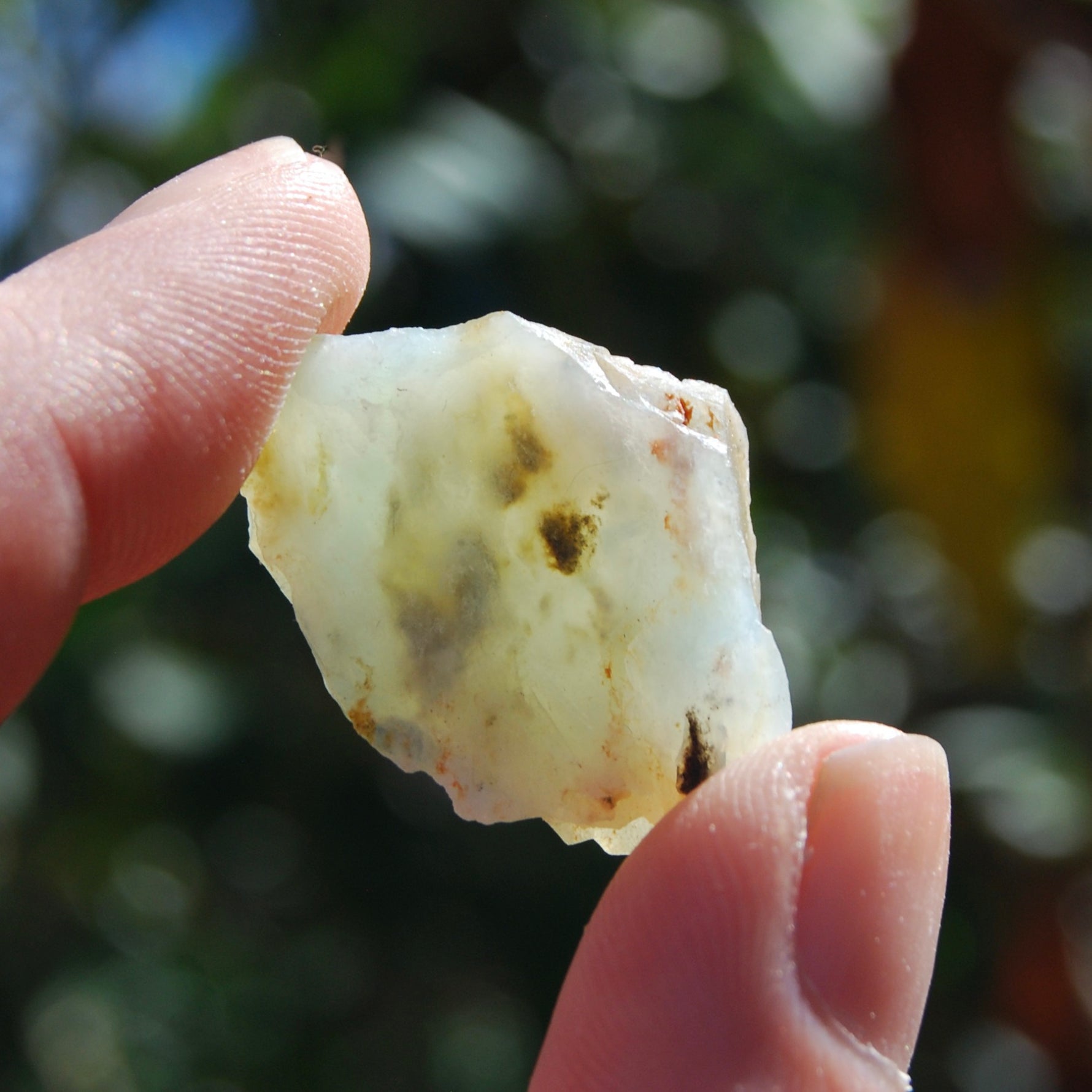Blue Andean Opal, Raw Blue Peruvian Opal Crystal, Peru