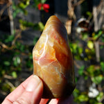Carnelian Crystal Flame, Carnelian Agate Freeform Tower, Madagascar