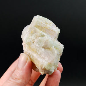 Raw Bicolor Tourmaline Lepidolite Crystal on Quartz Matrix, Brazil