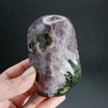 Load image into Gallery viewer, RARE Rose Anhydrite Chrome Diopside Crystal Freeform Tower, Flashy Purple Angelite Crystal, Madagascar
