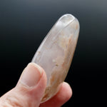Gemmy Sakura Flower Agate Palm Stone, Pink Lavender Sakura Agate, Madagascar