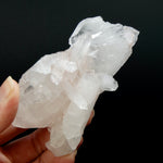 Pink Faden Quartz Crystal Cluster, Colombia
