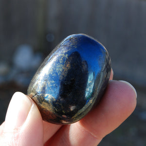 RARE Covellite Crystal Tumbled Stones, AAA Top Quality Blue Covelite, Peru
