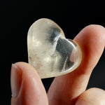 Genuine Citrine Crystal Heart, Natural Citrine Palm Stone, Brazil