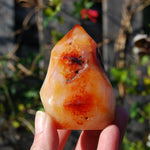 Carnelian Crystal Flame, Carnelian Agate Freeform Tower, Madagascar
