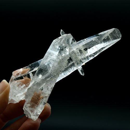 Rare Cross Colombian Lemurian Seed Quartz Crystal Laser, Boyaca, Colombia