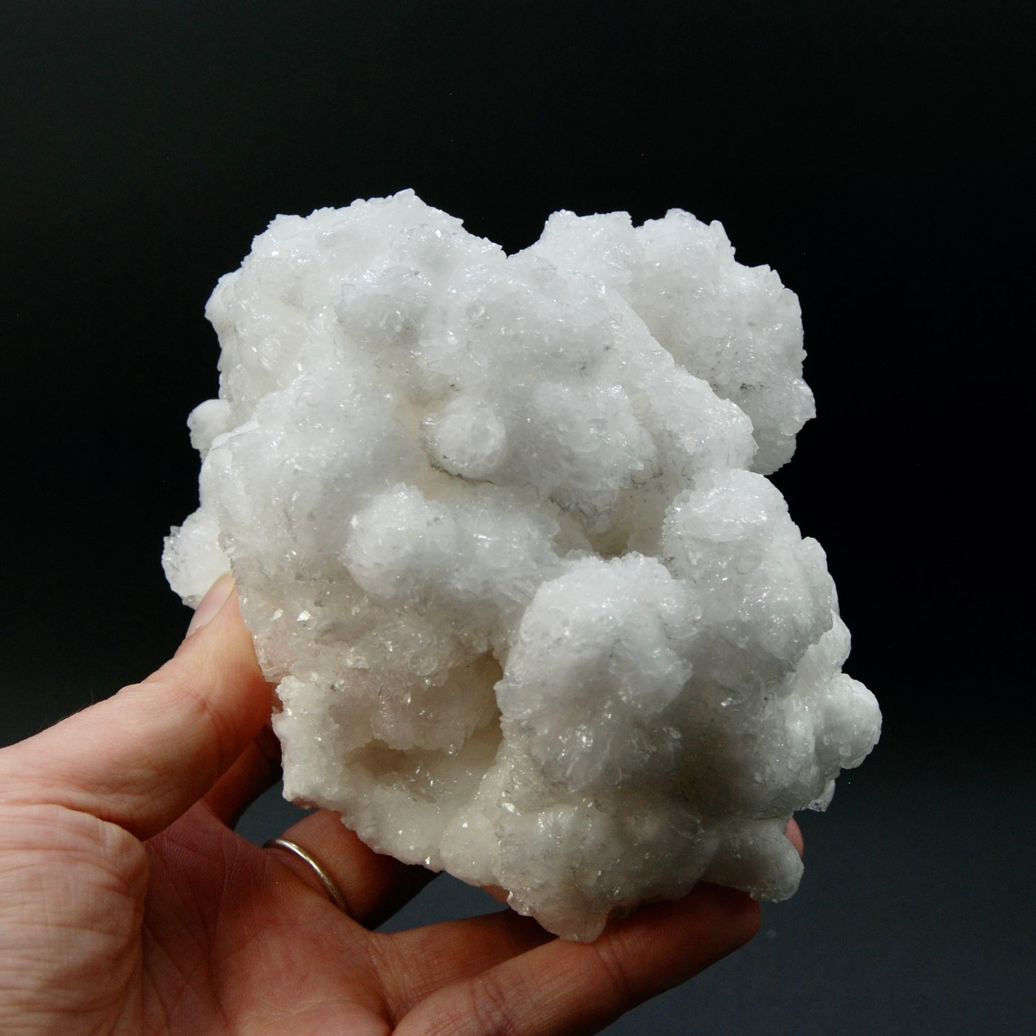 HUGE 2.7lb Sparkling Cave Calcite Aragonite Crystal Cluster, Mexico