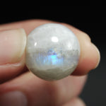 Mini Rainbow Moonstone Crystal Sphere, GUARANTEED Blue Flash, 15mm 20mm 25mm