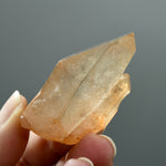 Record Keeper Tantric Twin Pink Shadow Smoky Scarlet Temple Lemurian Seed Quartz Crystal, Serra do Cabral, Brazil